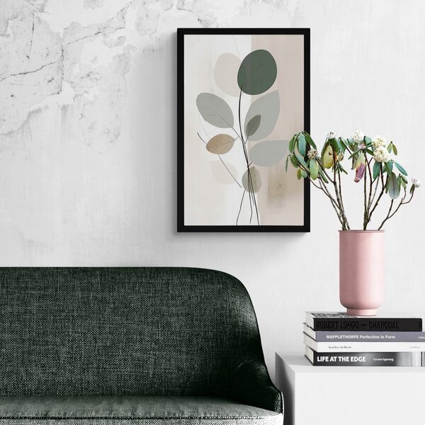 Plakat abstrakcyjne kształty botaniczne nr 1