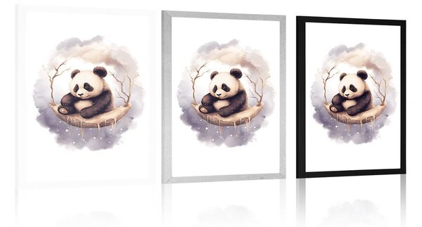 Plakat rozmarzona panda