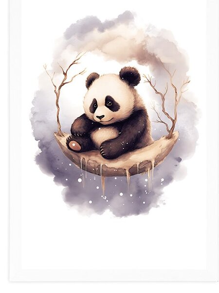 Plakat rozmarzona panda