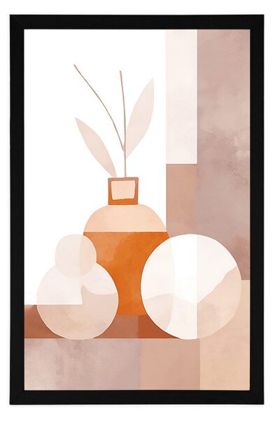 Plakat nowoczesna martwa natura z wazonem