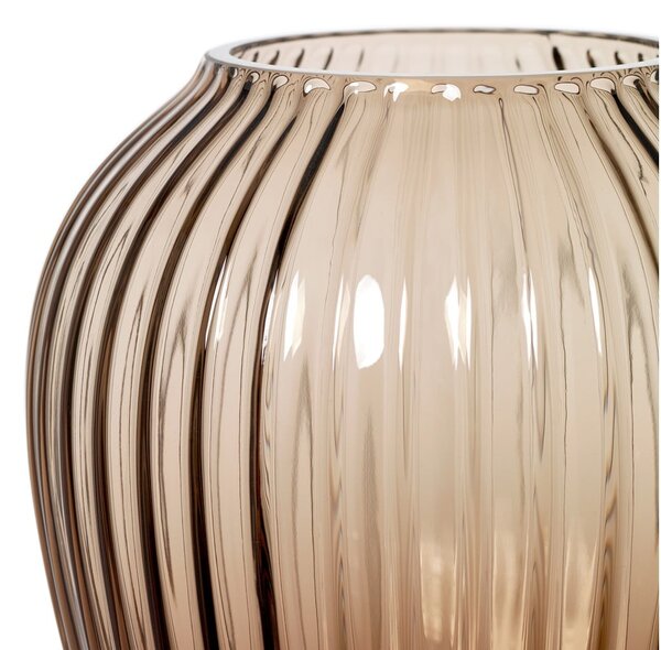 Brązowy szklany wazon Kähler Design Hammershøi, wys. 18,5 cm