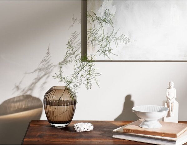 Brązowy szklany wazon Kähler Design Hammershøi, wys. 18,5 cm