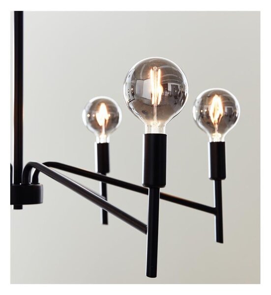 Czarna lampa wisząca Markslöjd Monarch, ø 70 cm