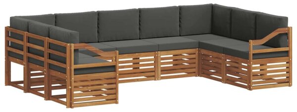 Zestaw mebli ogrodowych z litego drewna akacjowego w nowoczesnym designie