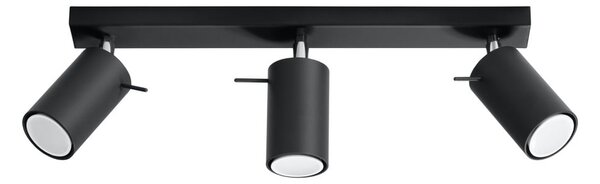 Czarna lampa sufitowa Sollux Ethna