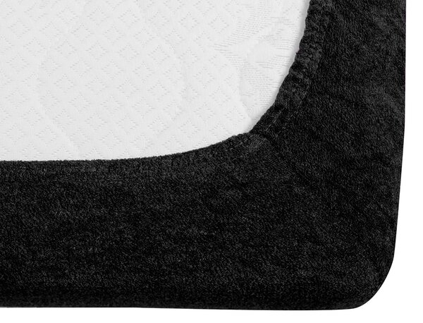 Frotte prześcieradło EXCLUSIVE czarne 90 x 200 cm