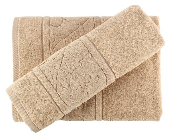Zestaw beżowych bawełnianych ręczników Foutastic Beige