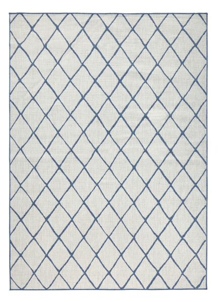 Niebieski dywan dwustronny odpowiedni na zewnątrz NORTHRUGS Malaga, 120x170 cm