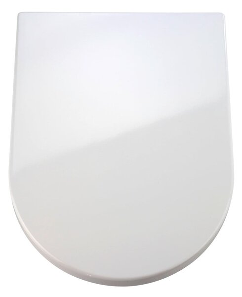 Biała deska sedesowa wolnoopadająca Wenko Premium Palma, 46,5x35,7 cm