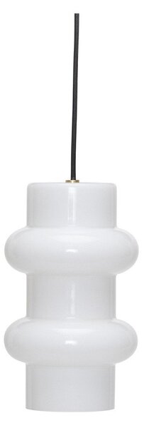 Biała szklana lampa wisząca ø 15 cm Pilule – Hübsch