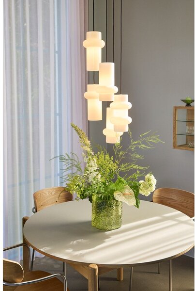 Biała szklana lampa wisząca ø 15 cm Pilule – Hübsch