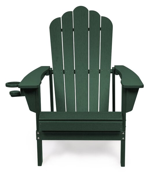 Zielony plastikowy fotel ogrodowy Adirondack – Bonami Selection