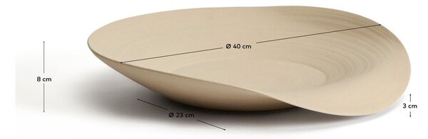 Taca dekoracyjna ceramiczna ø 40 cm Ebenor – Kave Home