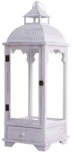 Lampion MY HOME White Cubby 66609 Biały