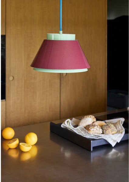 Czerwona/zielona metalowa lampa wisząca ø 25 cm Remi – Hübsch