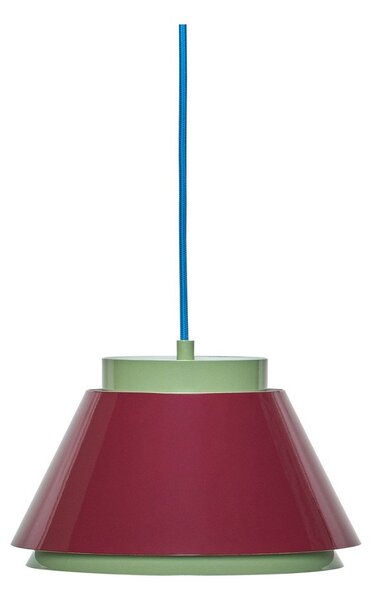 Czerwona/zielona metalowa lampa wisząca ø 25 cm Remi – Hübsch