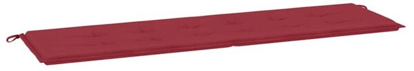 Poduszka na ławkę ogrodową, winna czerwień 180x50x3 cm, tkanina
