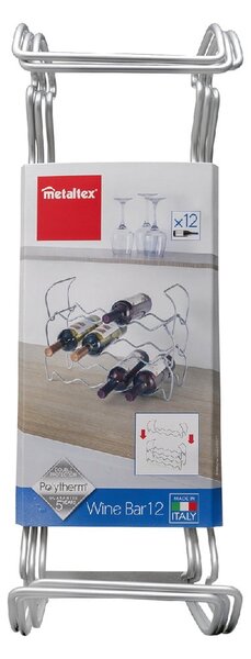 Stojak na 12 butelek Metaltex Wine, dł. 45 cm