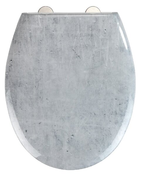Deska sedesowa wolnoopadająca Wenko Easy Concrete, 44,5x37 cm