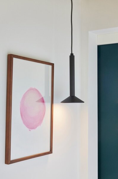 Czarna metalowa lampa wisząca ze ściemniaczem ø 12 cm Chromatic – Hübsch