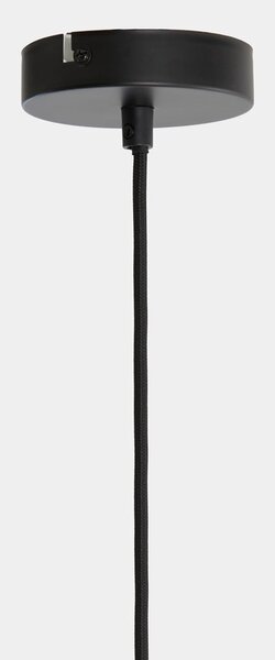 Bordowa lampa wisząca z tekstylnym kloszem ø 50 cm Malacia – Light & Living
