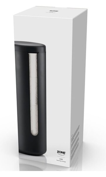 Czarny metalowy stojak na papier toaletowy Ume – Zone