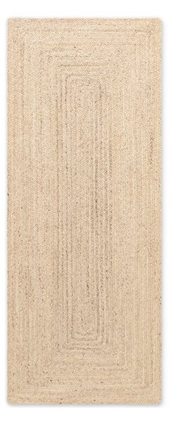 Chodnik z juty dwustronny/tkany ręcznie w jasnym naturalnym kolorze 80x200 cm Juno – Hanse Home
