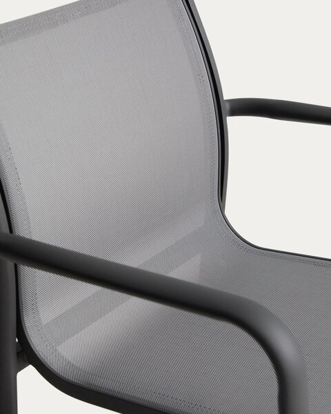 Ciemnoszare krzesło ogrodowe Luri – Kave Home