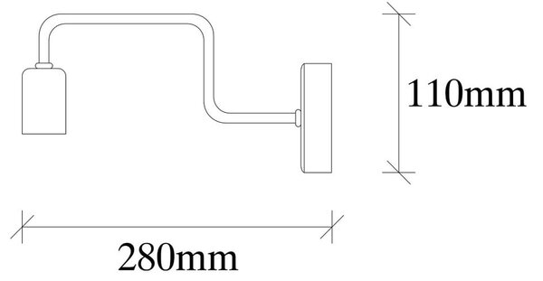 Czarny metalowy kinkiet Opviq lights Isidora