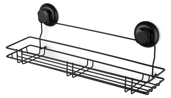 Czarna samoprzylepna półka kuchenna Compactor Bestlock Black Kitchen Shelf, 45,5x12 cm