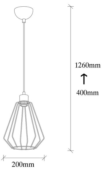 Czarna metalowa lampa wisząca Opviq lights Mando