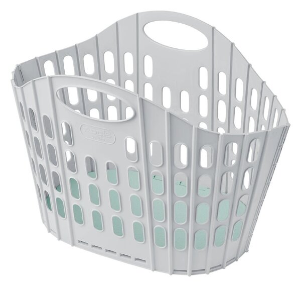 Szaro-zielony składany kosz na pranie Addis Flat Folding Laundry Basket