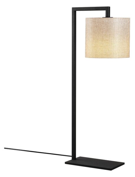Czarno-beżowa lampa stołowa Opviq lights nafil