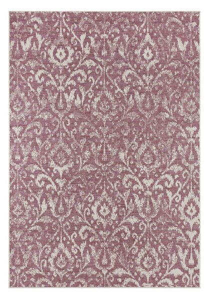 Fioletowo-beżowy dywan odpowiedni na zewnątrz NORTHRUGS Hatta, 70x140 cm