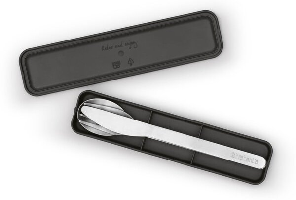Sztućce podróżne ze stali nierdzewnej w kolorze srebra zestaw 3 szt. Make & Take – Brabantia