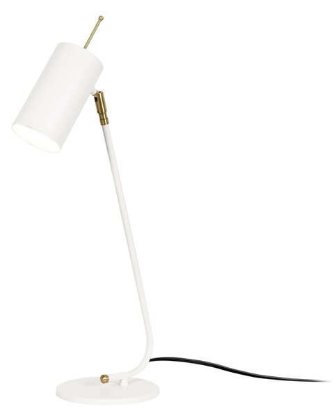 Biała lampa stołowa z metalowym kloszem (wysokość 55 cm) Sivani – Opviq lights