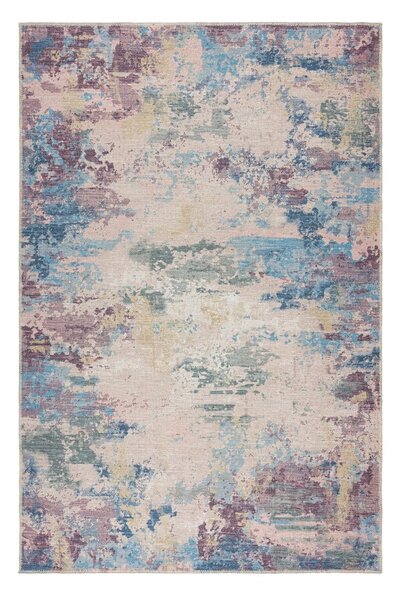 Niebiesko-fioletowy dywan z mieszanki włókien z recyklingu odpowiedni do prania 80x150 cm Reid – Flair Rugs