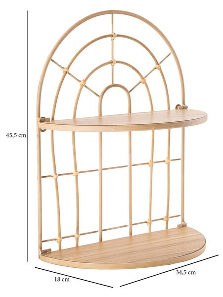 Piętrowa metalowa półka Arch – Mauro Ferretti