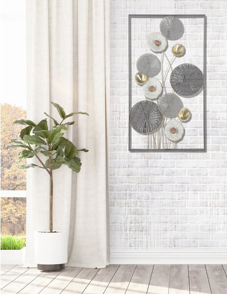 Metalowa dekoracja ścienna Mauro Ferretti Grid, 50x90,5 cm
