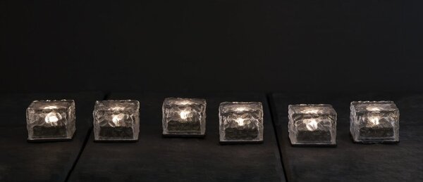 Zewnętrzne świeczki solarne LED zestaw 3 szt. (wysokość 5,5 cm) Icecube – Star Trading