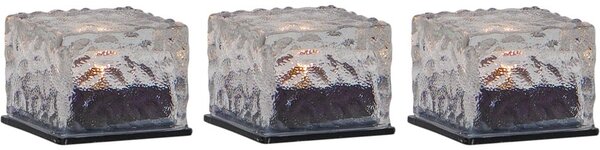 Zewnętrzne świeczki solarne LED zestaw 3 szt. (wysokość 5,5 cm) Icecube – Star Trading
