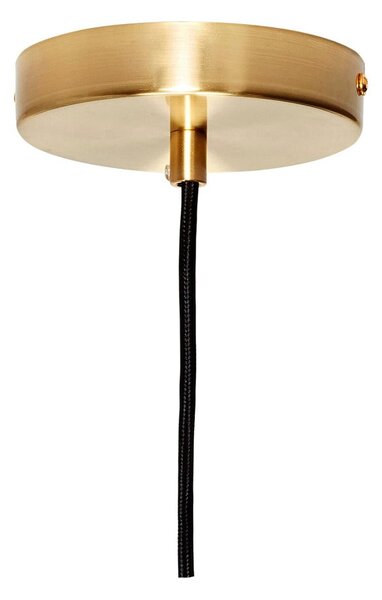 Zielona szklana lampa wisząca ø 20 cm Ripple – Hübsch