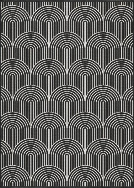 Czarno-biały dywan odpowiedni na zewnątrz 80x150 cm Pangli Black – Hanse Home