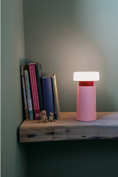 Różowa lampa stołowa LED ze ściemniaczem (wysokość 17,5 cm) Victoria – Remember