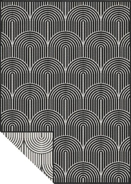 Czarno-biały dywan odpowiedni na zewnątrz 80x150 cm Pangli Black – Hanse Home