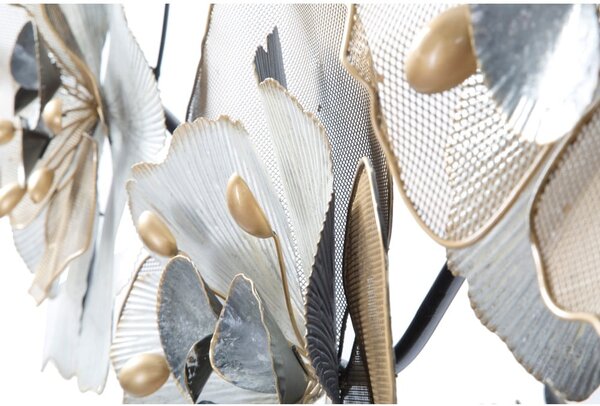 Metalowa dekoracja ścienna Mauro Ferretti Flowery, 119x60 cm