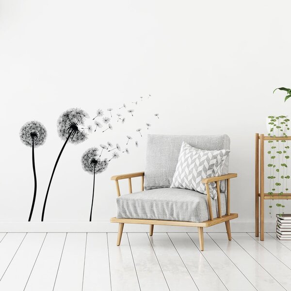 Komplet naklejek ściennych Ambiance Flying Dandelions