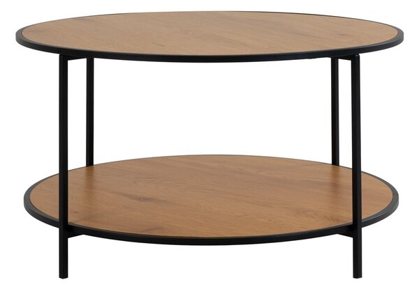 Okrągły stolik z blatem w dekorze dębu ø 80 cm Vita – House Nordic