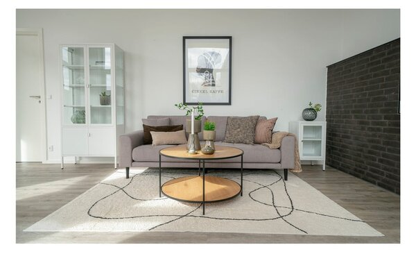 Okrągły stolik z blatem w dekorze dębu ø 80 cm Vita – House Nordic