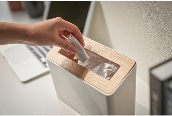 Biały biurowy plastikowy kosz na śmieci 2,3 l Rin – YAMAZAKI